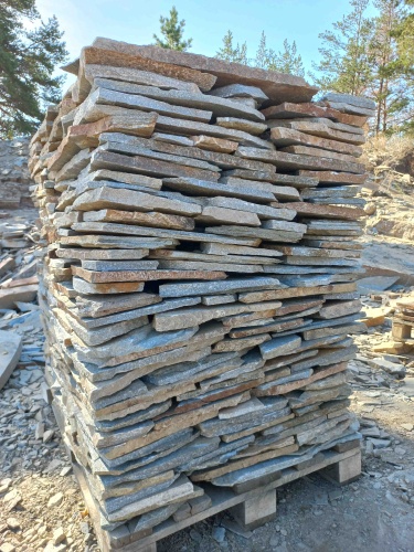 Плитняк златолит серебристый для цоколя, отмостки купить в Туймазах