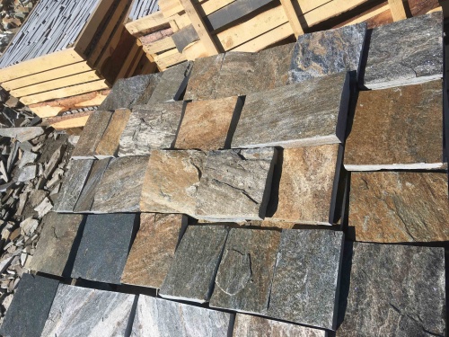 Плитка пилёная златолит Уральский для цоколя, отмостки купить в Туймазах