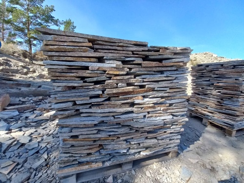 Плитняк златолит серебристый для фасада купить в Туймазах