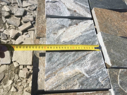 Плитка пилёная златолит Уральский для цоколя, отмостки купить в Туймазах