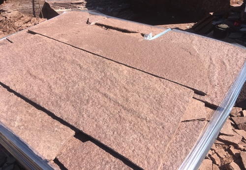 Плитняк лемезит бордовый для облицовки цоколя 20-25 мм  купить в Туймазах